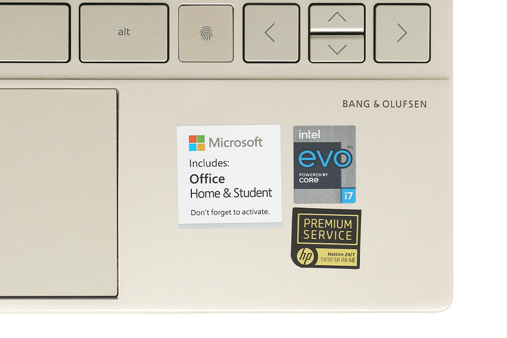 Laptop HP Envy 13 ba1031TU i7 1165G7/16GB/1TB SSD/Office H&S2019/Win10 (2K0B7PA) Màu Vàng