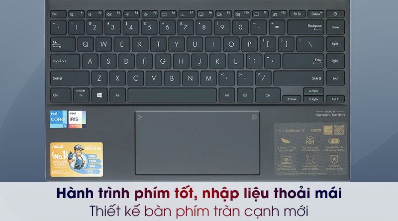 Laptop Asus ZenBook UX425EA i5 1135G7/8GB/512GB/Cáp/Túi/Win10 (BM069T)