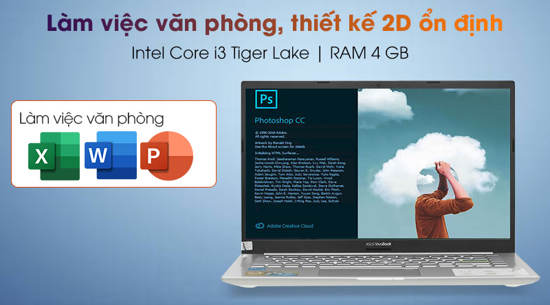 Laptop Asus VivoBook A415EA i3 1115G4/4GB/512GB/Win10 (EB317T)