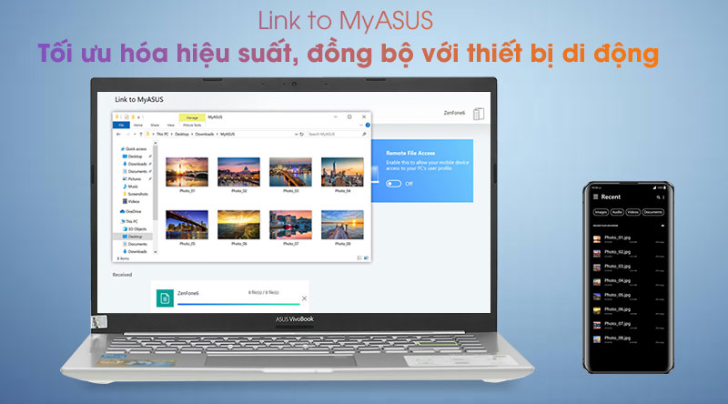 Laptop Asus VivoBook A415EA i3 1115G4/4GB/512GB/Win10 (EB317T)