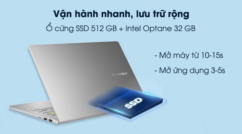 Laptop Asus VivoBook A415EA i3 1115G4/4GB/32GB+512GB/Win10 (EB353T)