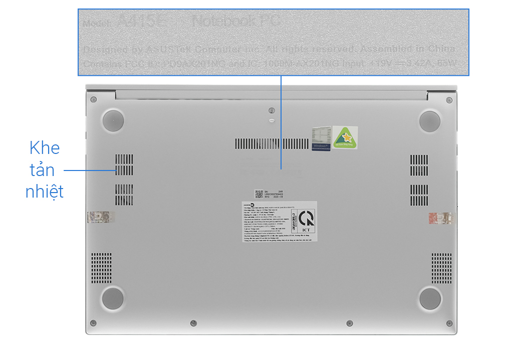 Laptop Asus VivoBook A415EA i3 1115G4/4GB/32GB+512GB/Win10 (EB353T) - 12