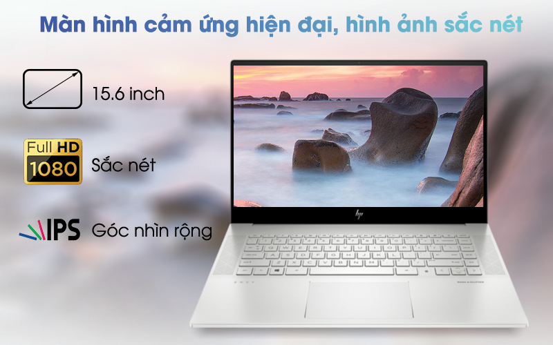 Laptop HP Envy 15 ep0145TX i7 10750H/16GB/1TB SSD/6GB GTX 1660Ti Max-Q/Office H&S2019/Touch/Win10 (231V7PA)