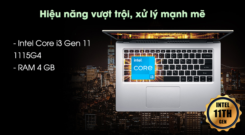 Laptop Acer Aspire 5 A514 54 33WY i3 (NX.A23SV.00J) - Hiệu năng
