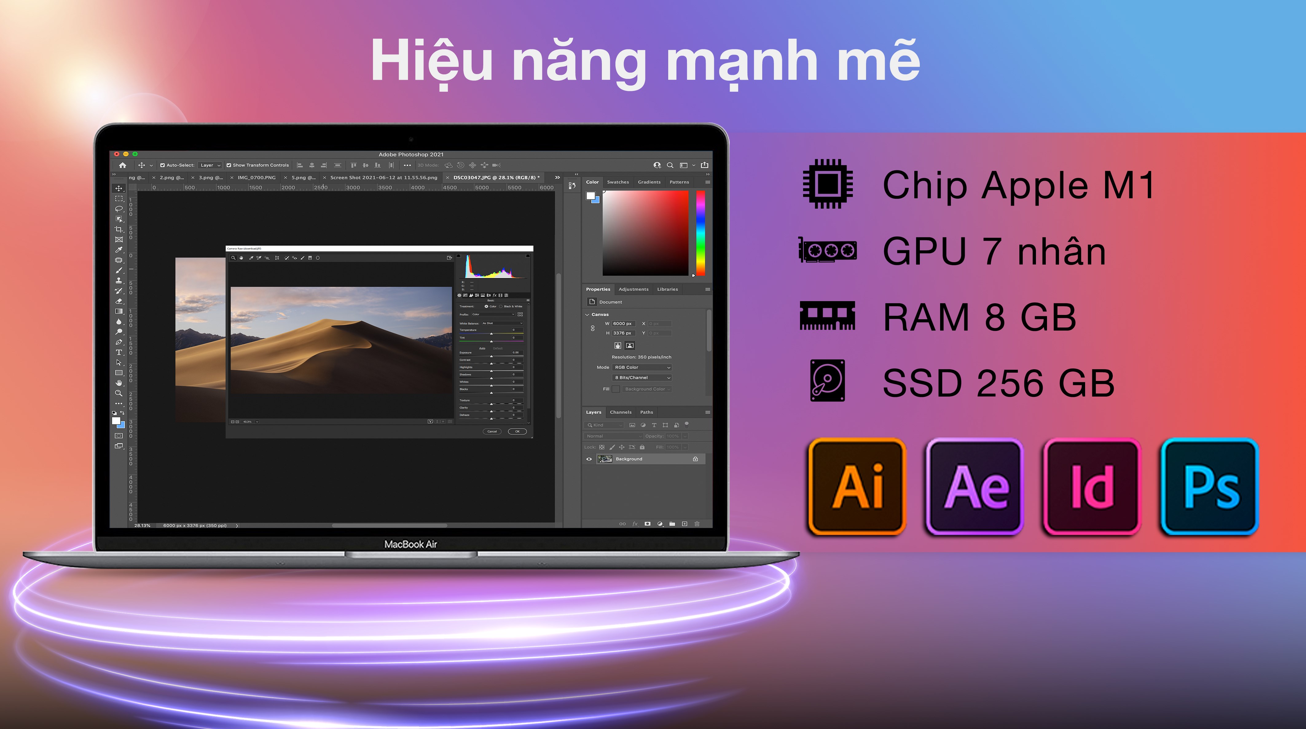 Laptop MacBook Air 13 inch M1 8GB/256GB (MGN63SA/A)