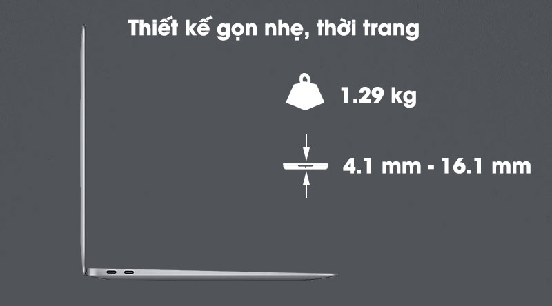 Apple Macbook Air M1 (MGN73SA/A) - Thiết kế