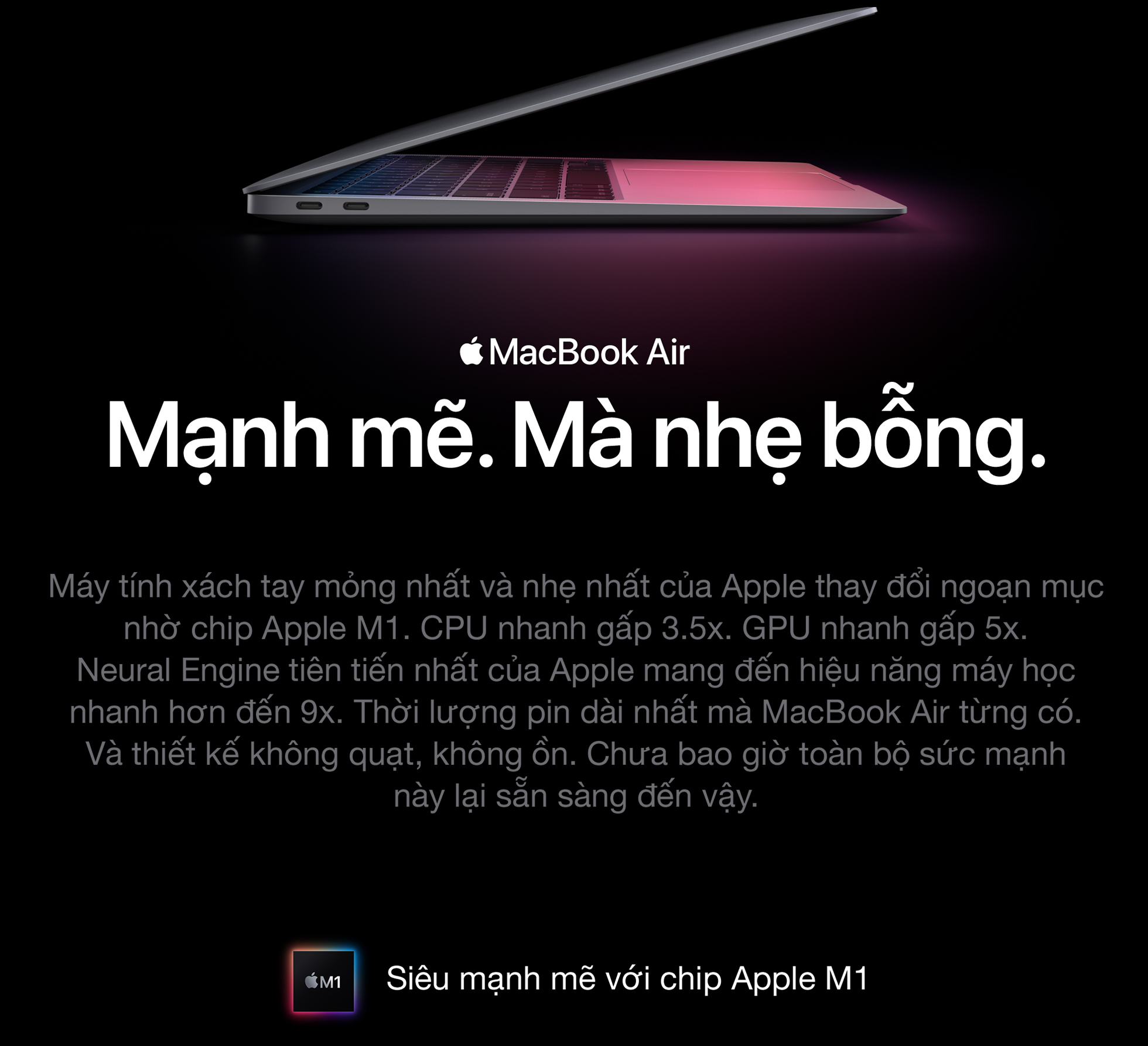 MacBook Air M1 2020 - Giới thiệu