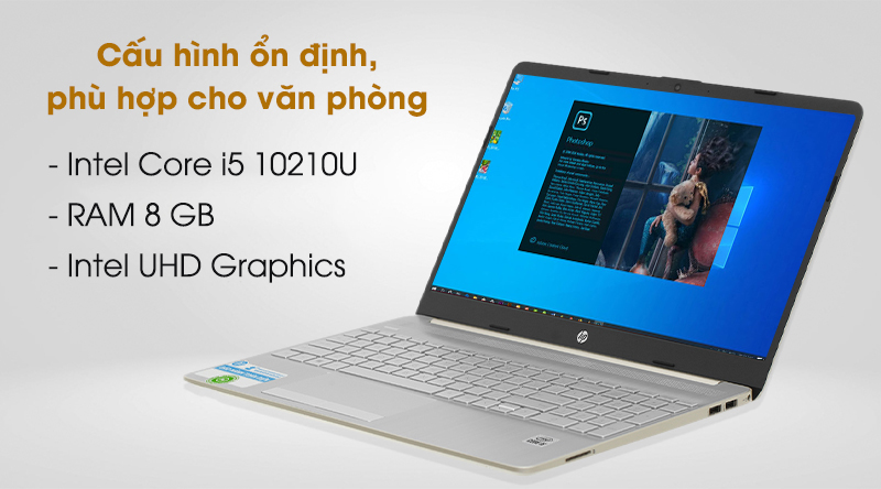 Laptop HP 15s du1103TU i5 10210U/8GB/512GB/Win10 (2W7J7PA)