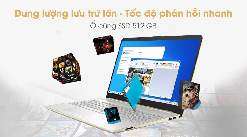 Laptop HP 15s du1103TU i5 10210U/8GB/512GB/Win10 (2W7J7PA)