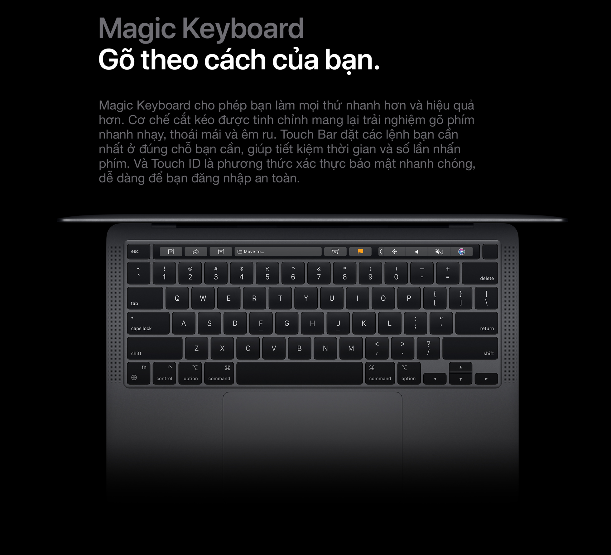MacBook Pro M1 2020 - Bàn phím