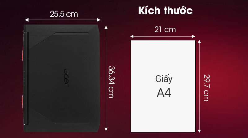 Laptop Acer Nitro 5 Gaming A515 55 72R2 i7 10870H/8GB/512GB/144Hz/4GB GTX1650Ti/Win10 (NH.Q7NSV.005)