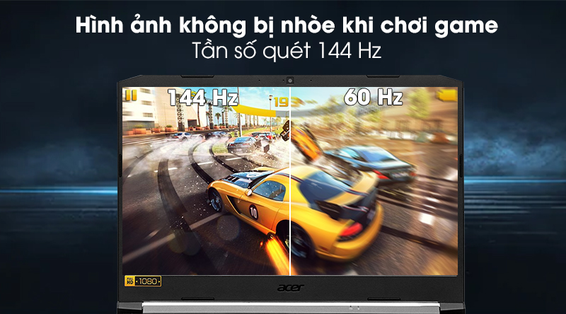 Laptop Acer Nitro 5 Gaming A515 55 72R2 i7 10870H/8GB/512GB/144Hz/4GB GTX1650Ti/Win10 (NH.Q7NSV.005)