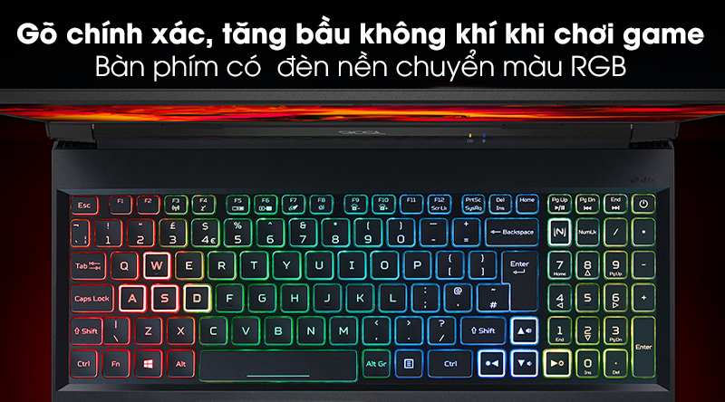 Laptop Acer Nitro 5 Gaming A515 55 72R2 i7 10870H/8GB/512GB/144Hz/4GB GTX1650Ti/Win10 (NH.Q7NSV.005)