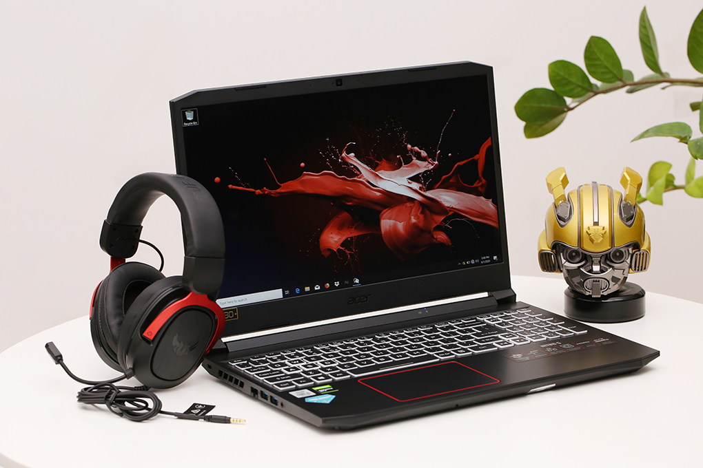 Laptop Acer Nitro 5 Gaming A515 55 72R2 i7 10870H/8GB/512GB/144Hz/4GB GTX1650Ti/Win10 (NH.Q7NSV.005) Màu Đen