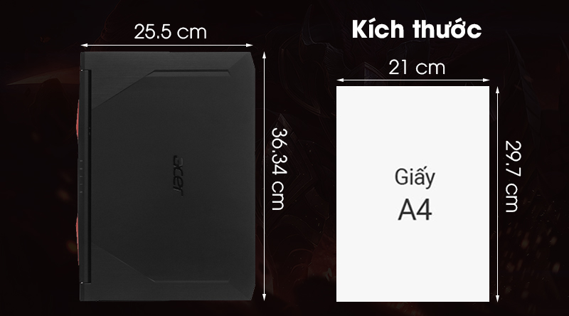 Laptop Acer Nitro 5 AN515 55 5206 i5/10300H/8GB/512GB/144Hz/4GB GTX1650Ti/Win10 (NH.Q7NSV.007)