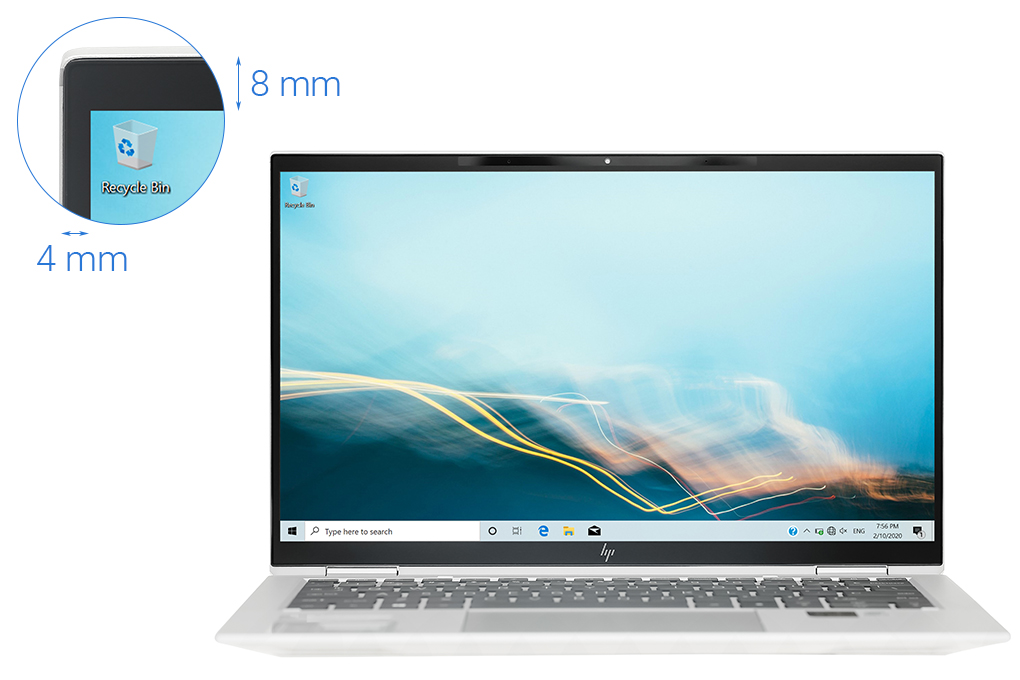 Laptop HP EliteBook X360 1030 G7 i7 10710U/16GB/32GB+512GB/Pen/Touch/Win10 Pro (230P5PA) Màu Bạc
