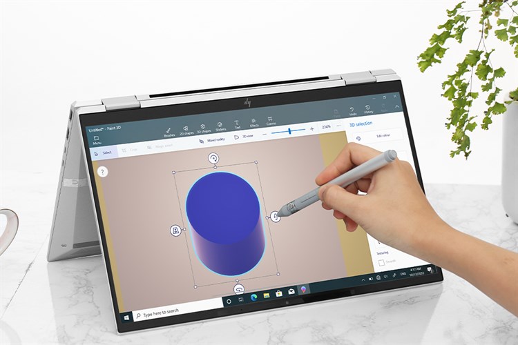 Laptop HP EliteBook X360 1040 G7 i7 10710U/16GB/512GB+32GB/Pen/Touch/Win10 Pro (230P8PA) Màu Bạc