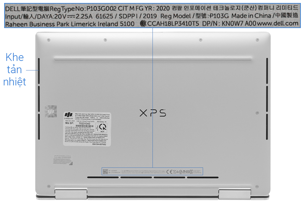 Laptop Dell XPS 13 9310 i5 1135G7/8GB/256GB/Touch/Win10 (70231343) Màu Bạc