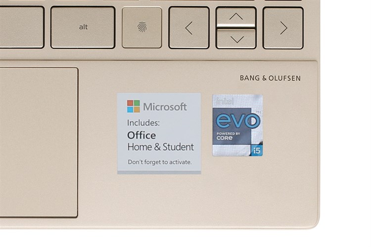 Laptop HP Envy 13 ba1028TU i5 1135G7/8GB/512GB/Office H&S2019/Win10 (2K0B2PA) Màu Vàng