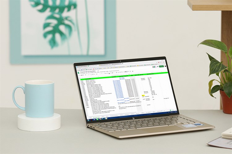 Laptop HP Envy 13 ba1028TU i5 1135G7/8GB/512GB/Office H&S2019/Win10 (2K0B2PA) Màu Vàng