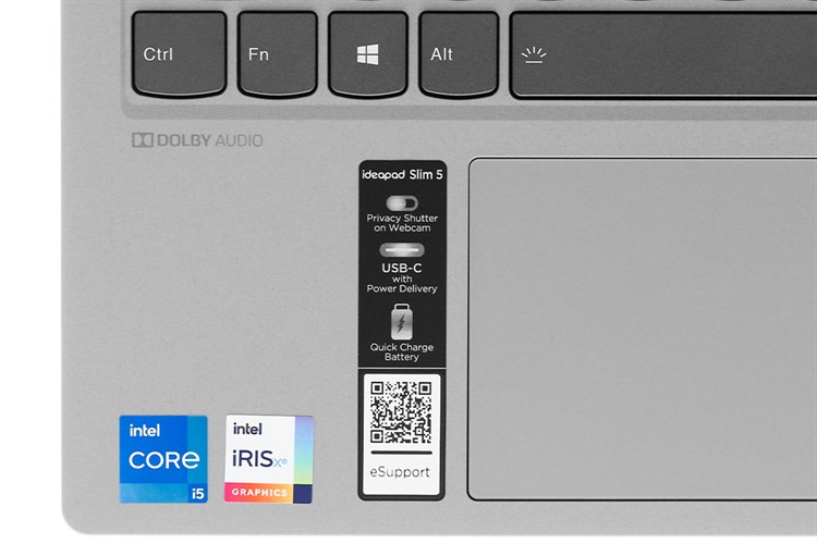 Laptop Lenovo IdeaPad Slim 5 15ITL05 i5 1135G7/8GB/512GB/Win10 (82FG001PVN) Màu Xám
