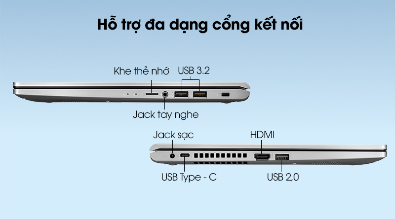 Laptop Asus VivoBook X515MA (EJ120T) - Kết nối