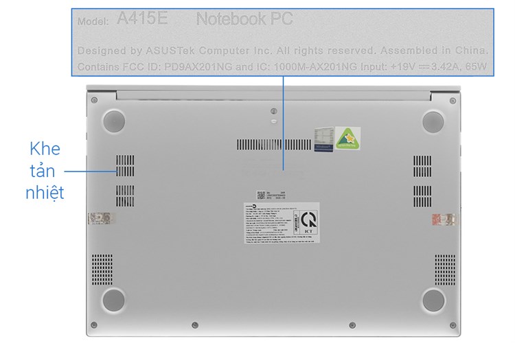 Laptop Asus VivoBook A415EA i5 1135G7/8GB/512GB/Win10 (EB354T) Màu Bạc