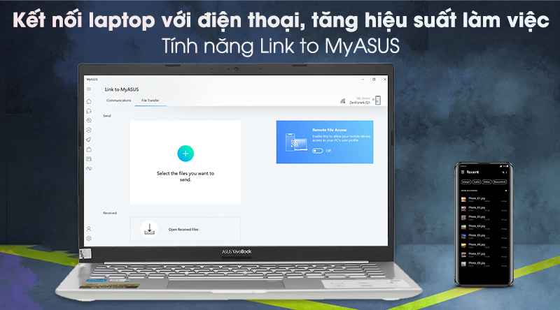 Laptop Asus VivoBook A415EA i5 1135G7/8GB/32GB+512GB/Win10 (EB355T)