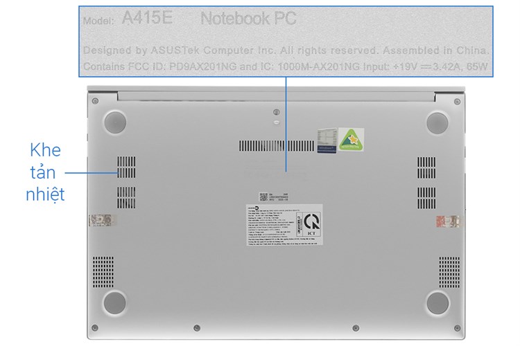 Laptop Asus VivoBook A415EA i5 1135G7/8GB/32GB+512GB/Win10 (EB355T) Màu Bạc