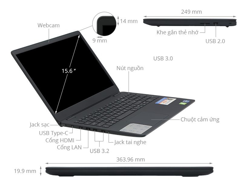 Dell Inspiron 3501 i5 1135G7/8GB/512GB/2GB MX330/Win10 (70234074)