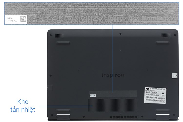 Laptop Dell Inspiron 3501 i5 1135G7/8GB/512GB/2GB MX330/Win10 (70234074) Màu Đen