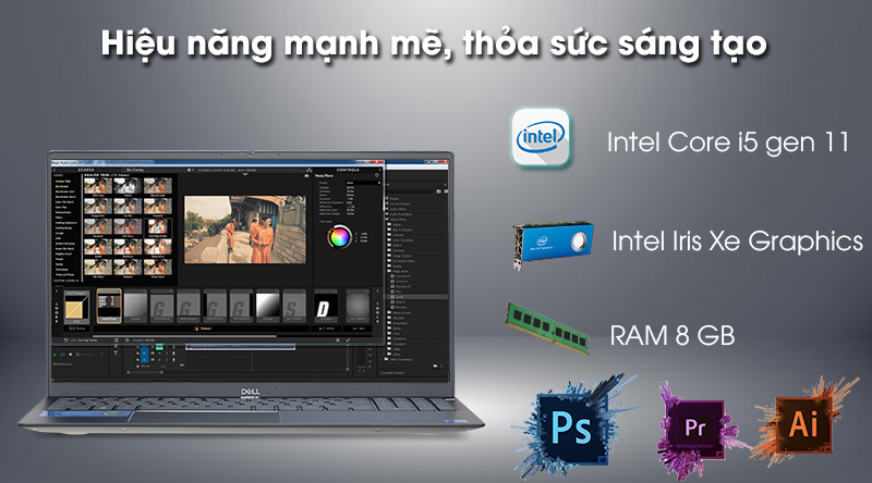 Laptop Dell Vostro 5502 i5 1135G7/8GB/256GB/Win10 (70231340)