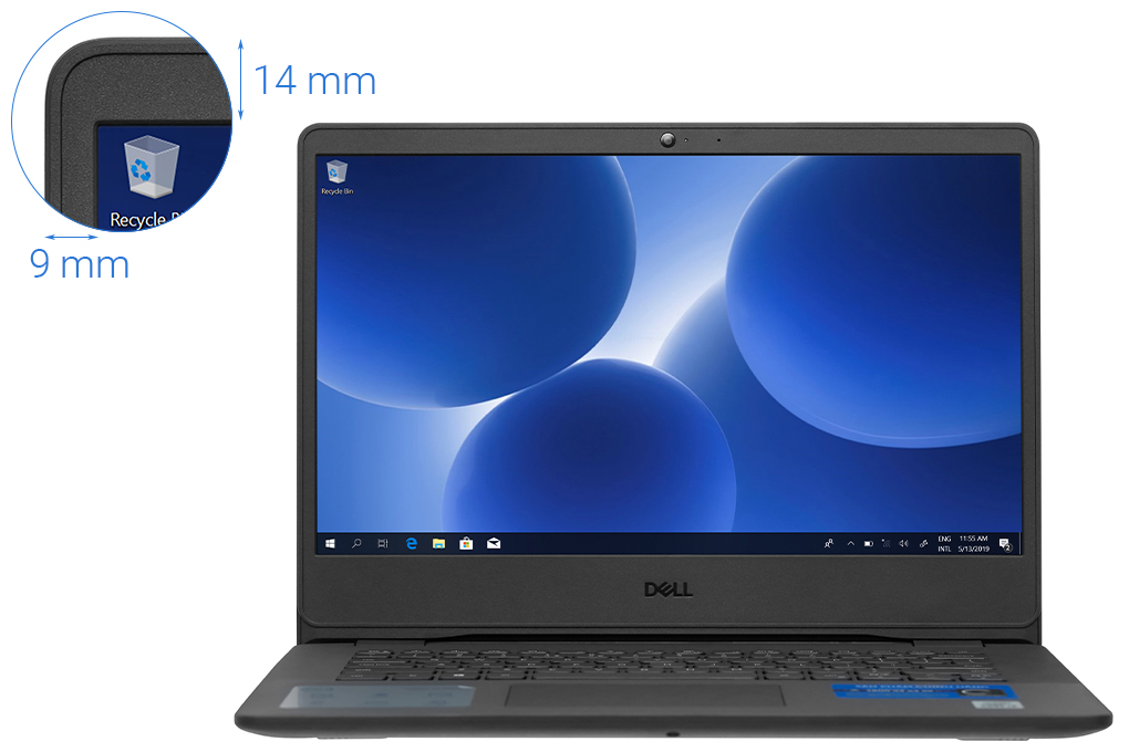 Laptop Dell Vostro 3401 i3 1005G1/4GB/256GB+1TB/Win10 (70227392) - 3