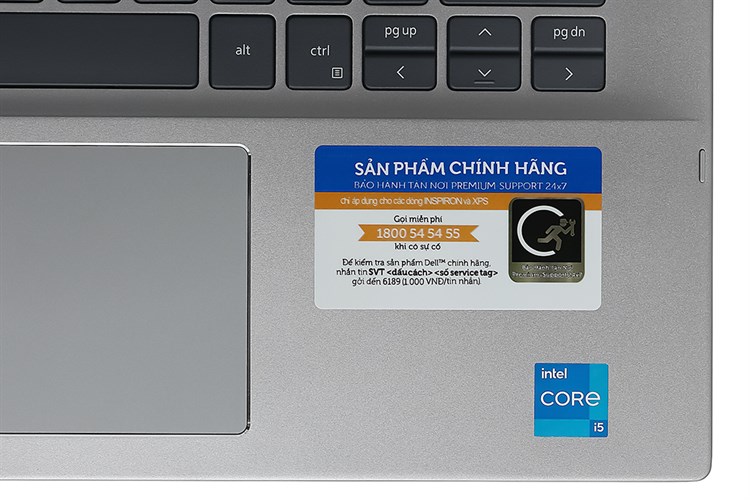 Laptop Dell Inspiron 5406 i5 1135G7/8GB/512GB/Touch/Win10 (70232602) Màu Xám