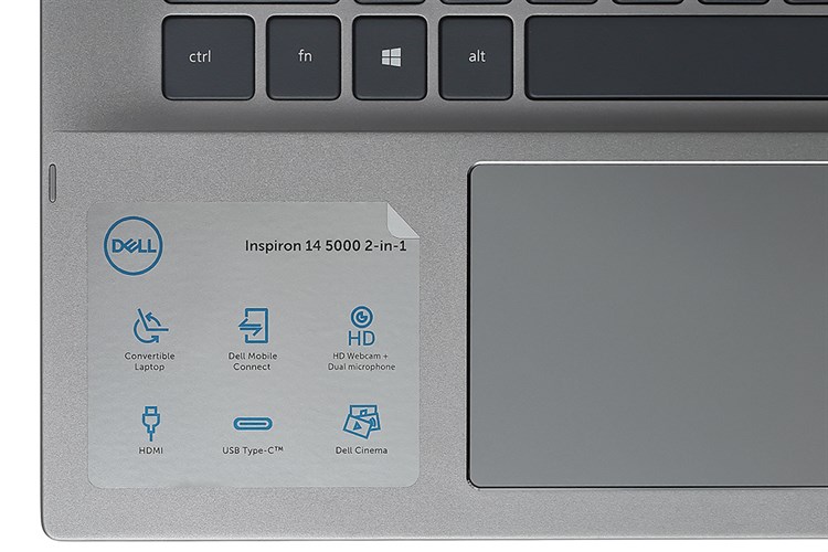 Laptop Dell Inspiron 5406 i5 1135G7/8GB/512GB/Touch/Win10 (70232602) Màu Xám