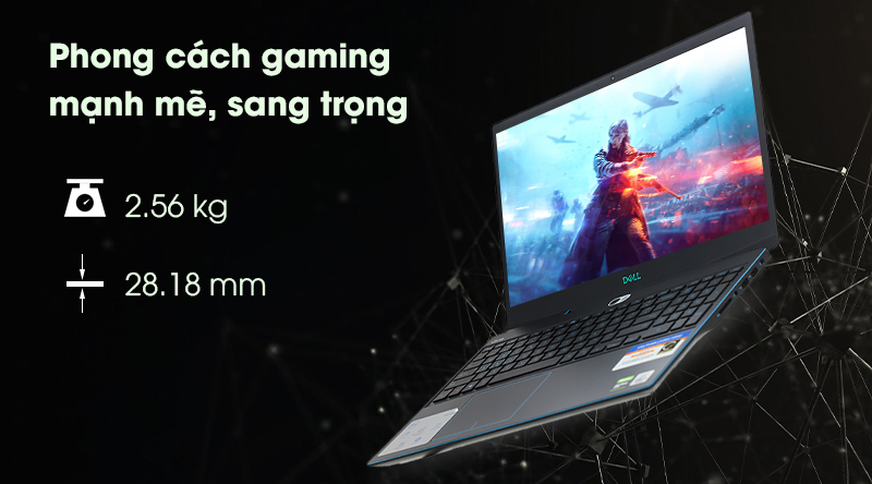 Laptop Dell G3 15 3500 i5 10300H/8GB/256GB+1TB/120Hz/4GB GTX1650/Win10 (70223130)