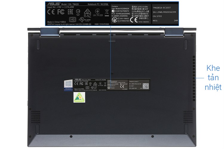 Laptop Asus VivoBook Flip TM420IA R3 4300U/4GB/256GB/Touch/Pen/Win10 (EC155T) Màu Đen