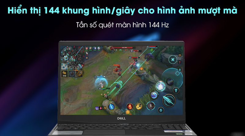 Laptop Dell G5 15 5500 i7 10750H/16GB/512GB/144Hz/6GB RTX2060/Win10 (70228123)