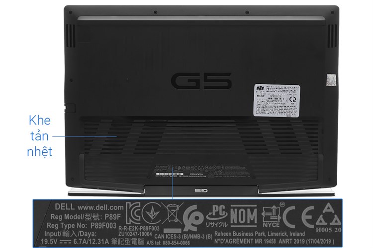 Laptop Dell G5 15 5500 i7 10750H/16GB/512GB/144Hz/6GB RTX2060/Win10 (70228123) Màu Đen