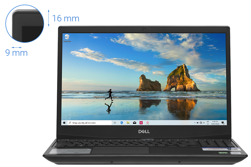 Laptop Dell G5 15 5500 i7 10750H/16GB/512GB/144Hz/6GB RTX2060/Win10 (70228123) - 3