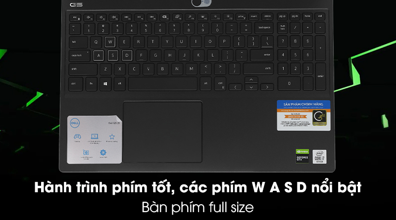 Laptop Dell Gaming G5 15 5500 i7 10750H/8GB/512GB/120Hz/6GB GTX1660Ti/Win10 (70225485)