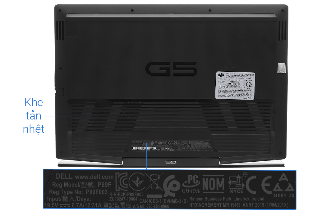 Laptop Dell Gaming G5 15 5500 i7 10750H/8GB/512GB/120Hz/6GB GTX1660Ti/Win10 (70225485) - 13