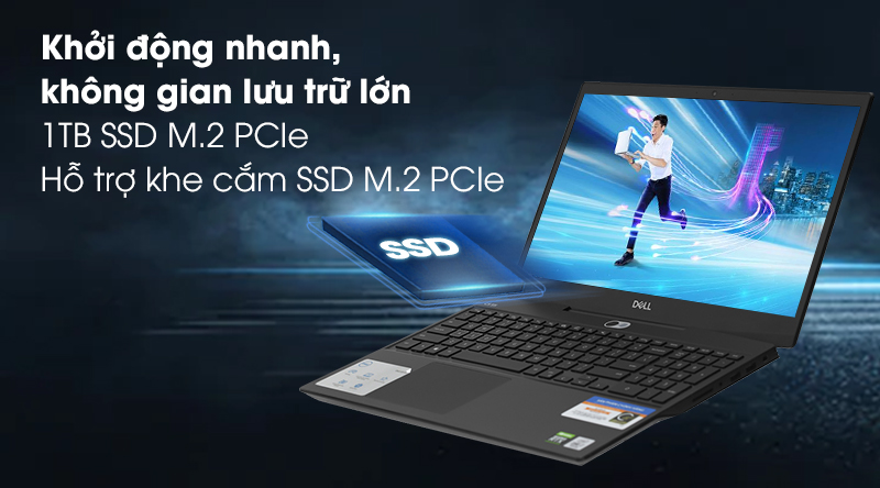 Laptop Dell G5 15 5500 i7 10750H/16GB/1TB SSD/300Hz/8GB RTX2070/Win10 (70225484)