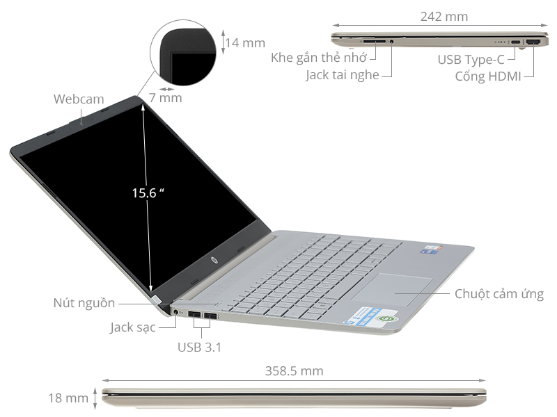 HP 15s fq2028TU i5 1135G7/8GB/512GB/Win10 (2Q5Y5PA)