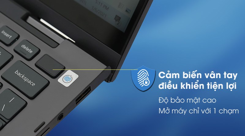 Laptop Dell Inspiron 7306 i5 1135G7/8GB/512GB/Touch/Pen/Win10 (N3I5202W)