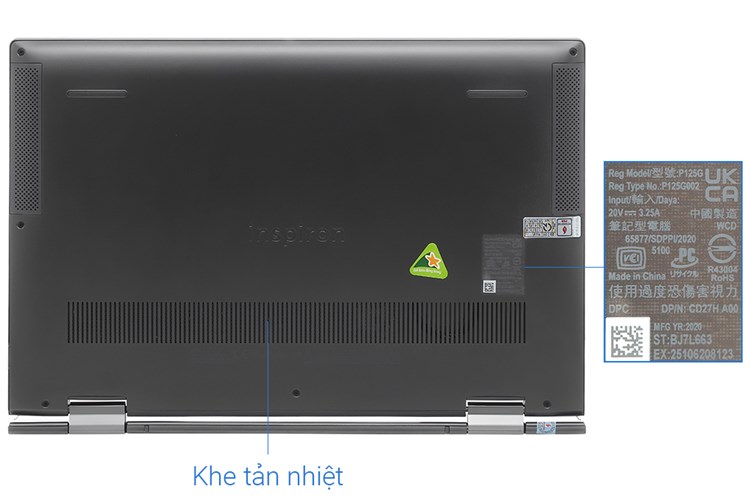 Laptop Dell Inspiron 7306 i5 1135G7/8GB/512GB/Touch/Pen/Win10 (N3I5202W) Màu Đen