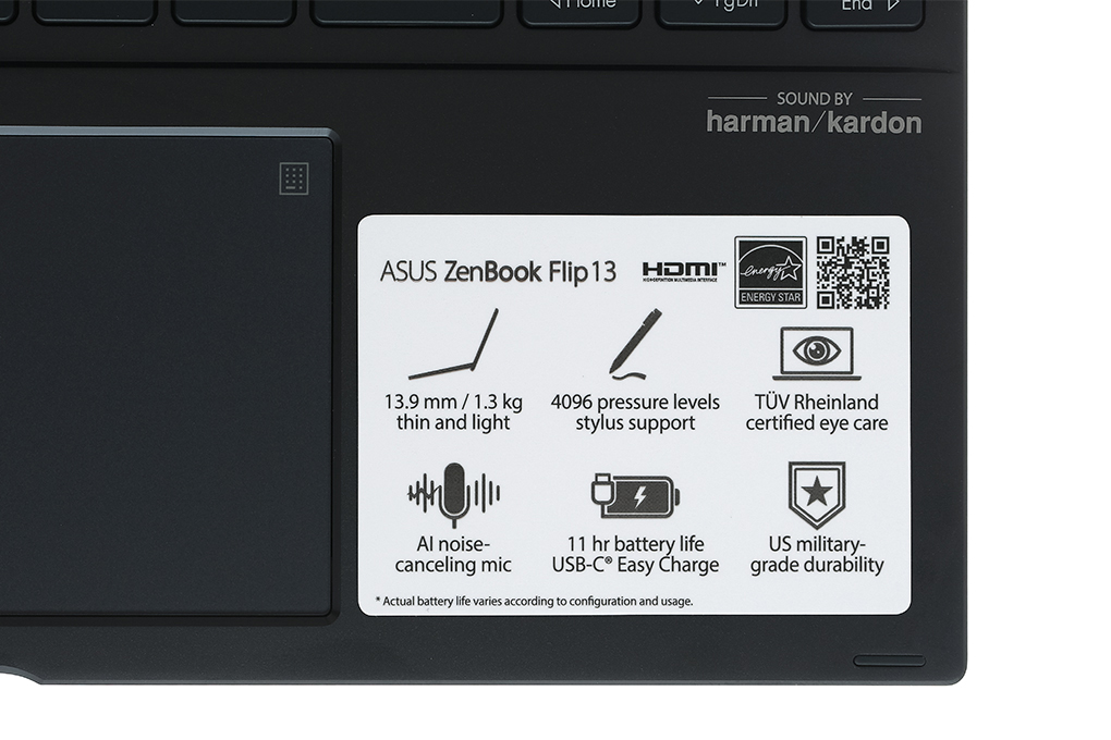 Laptop Asus ZenBook Flip UX363EA i5 1135G7/8GB/512GB/OLED/Touch/Pen/Win10 (HP130T) Màu Xám