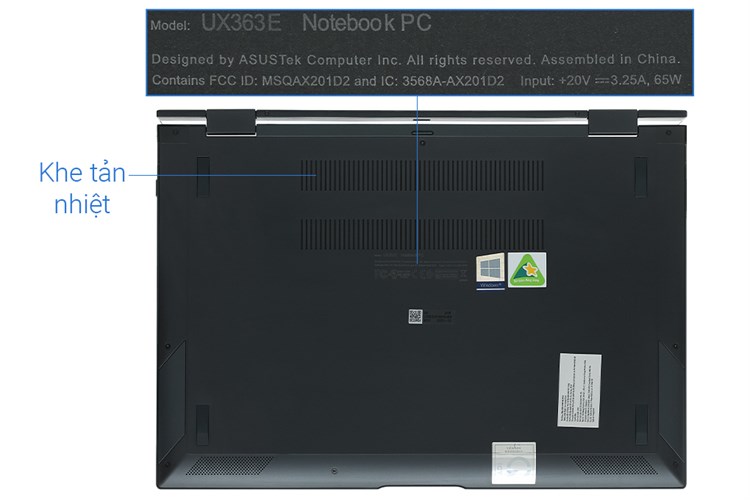 Laptop Asus ZenBook Flip UX363EA i5 1135G7/8GB/512GB/OLED/Touch/Pen/Win10 (HP130T) Màu Xám