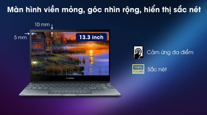 Asus ZenBook Flip 13 i5 (HP130T) - Màn hình