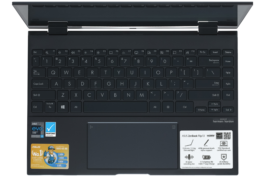 Laptop Asus ZenBook Flip UX363EA i5 1135G7/8GB/512GB/OLED/Touch/Pen/Win10 (HP130T) Màu Xám